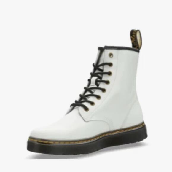NEW WHITE DR. MARTENS ZAVALA COMBAT BOOTS SZ 9 WOMAN - Picture 3 of 12